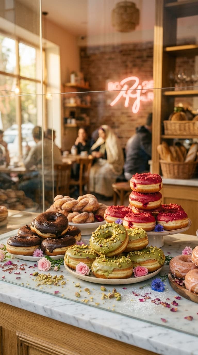 Vitrine de donuts Dough Haus