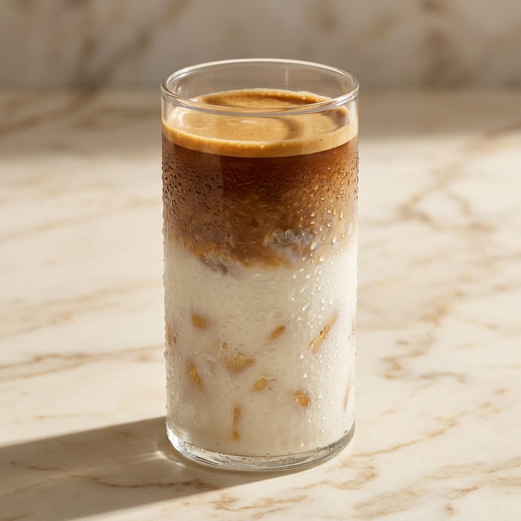 Café latte glacé