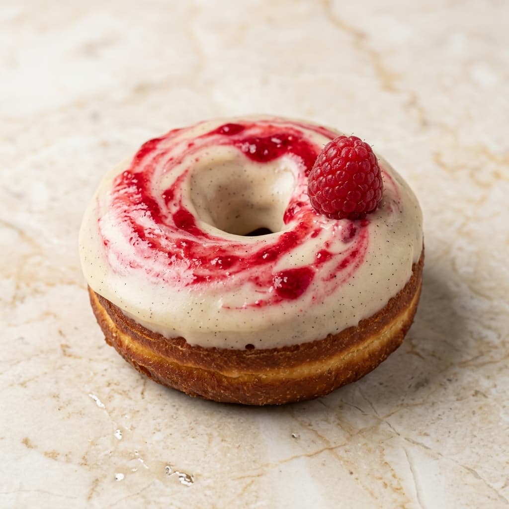 Donut framboise & vanille